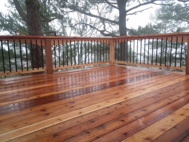 Cedar Deck Installation in Warwick, RI