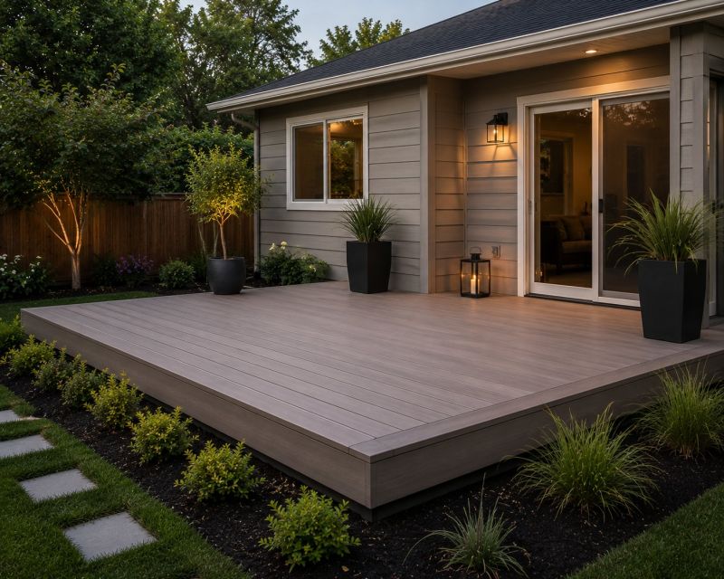 Ground Level Deck Construction in Olympia, WA