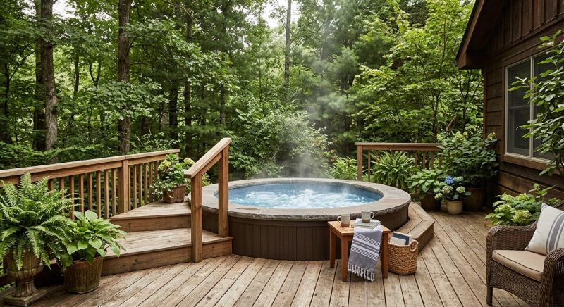 Hot Tub Deck Construction in Danbury, CT
