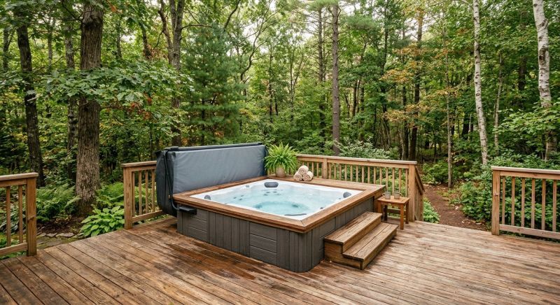 Hot Tub Deck Construction in Burlington, VT