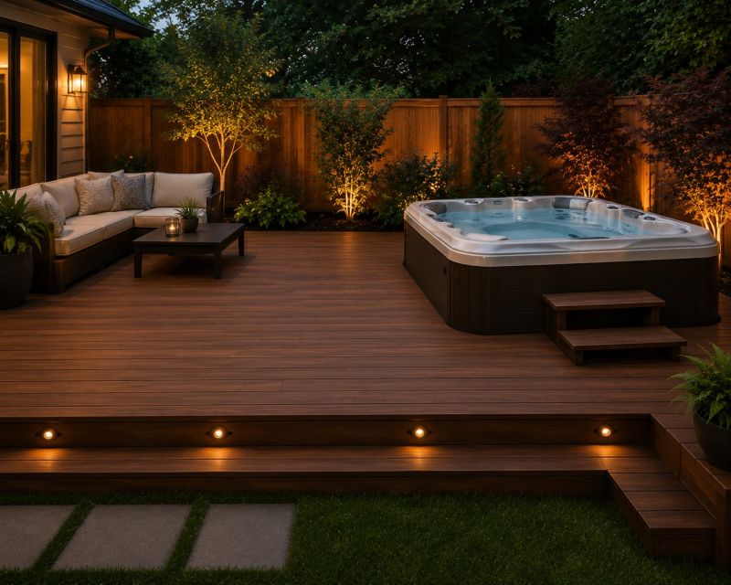 Hot Tub Deck Installation in Burlington, VT