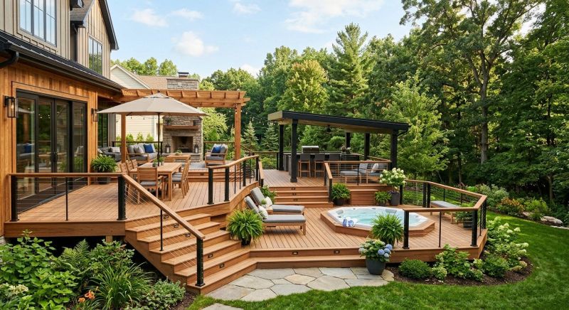 Hot Tub Deck Installation in Burlington, VT