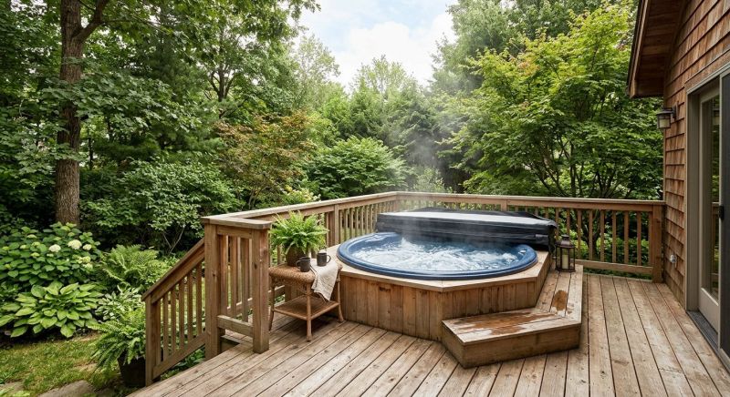Hot Tub Deck Installation in Warwick, RI