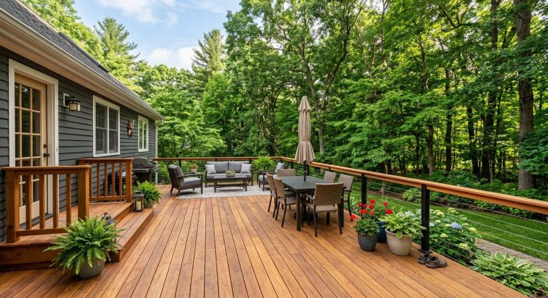 Cedar Deck Installation in Danbury, CT
