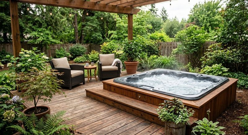 Hot Tub Deck Construction in Burlington, VT