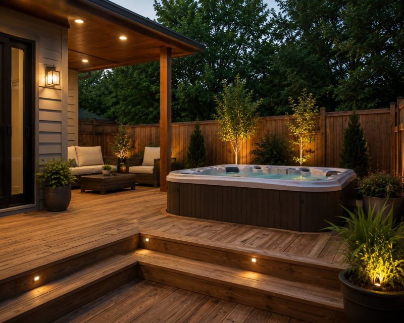 Hot Tub Deck Construction in West Hartford, CT
