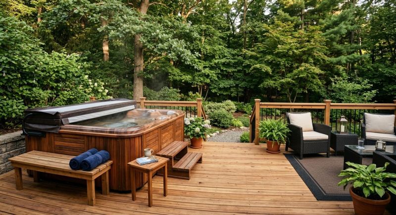 Hot Tub Deck Installation in Danbury, CT
