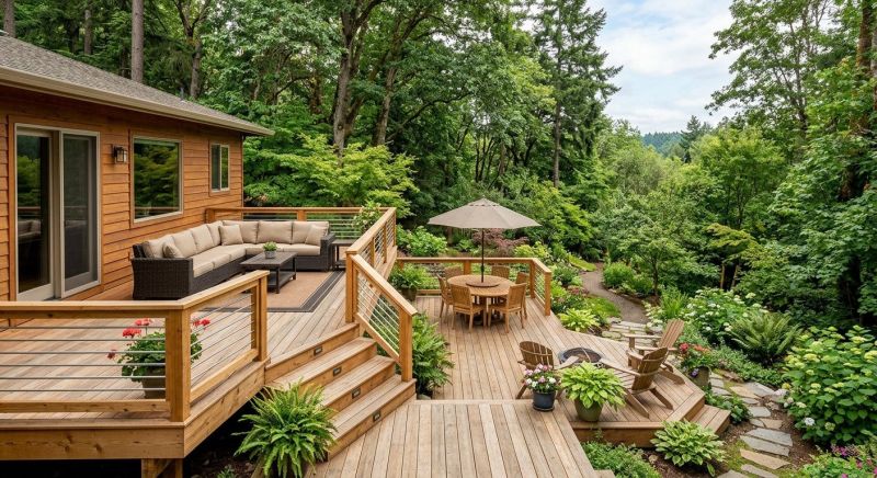 Multi Level Deck Installation in Framingham, MA