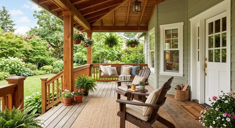 Wood Porch Construction in Burlington, VT